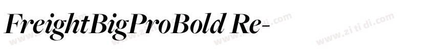 FreightBigProBold Re字体转换